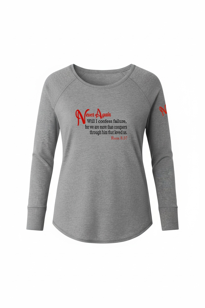 Never Again Rom 837 Failure DT132L Womens Long Sleeve