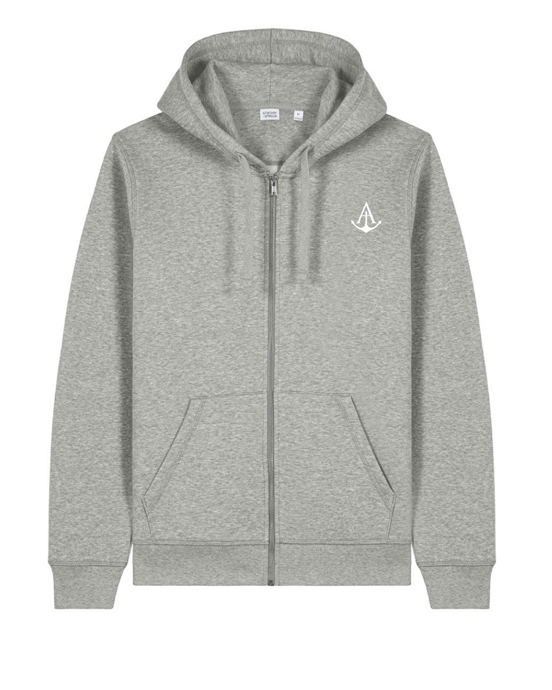 Zipper Logo Hoodie