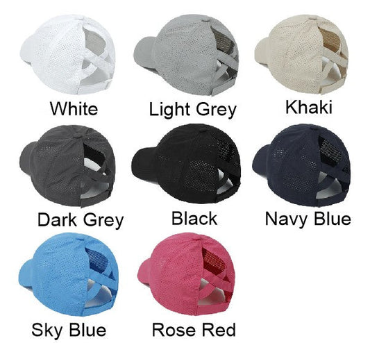 Never Again "N" Ponytail Cap