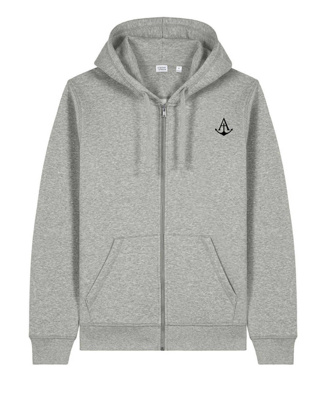 Zipper Logo Hoodie