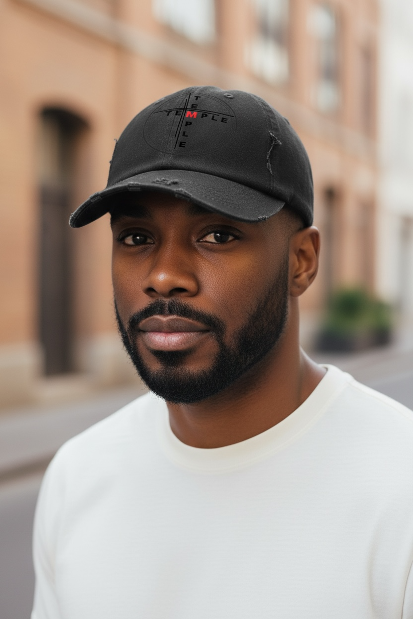 Temple Distressed Cap