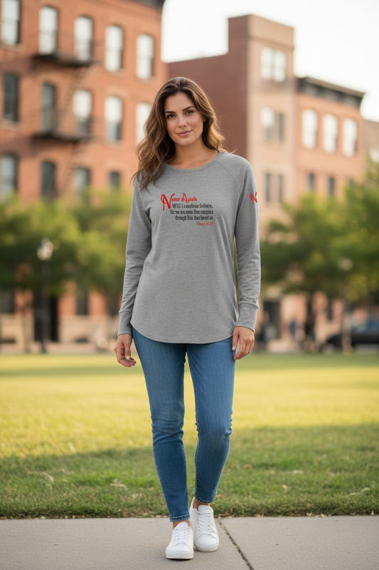 Never Again Rom 837 Failure DT132L Womens Long Sleeve