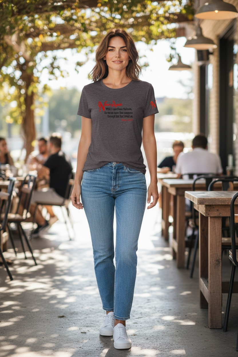 Never Again Rom 837 Failure DT155 Womens Short Sleeve