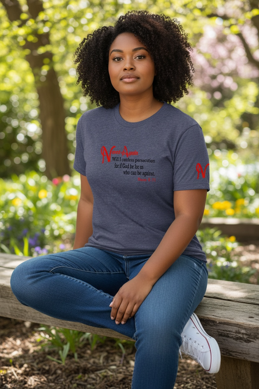 Never Again Rom 831 Persecution DT155 Womens Short Sleeve