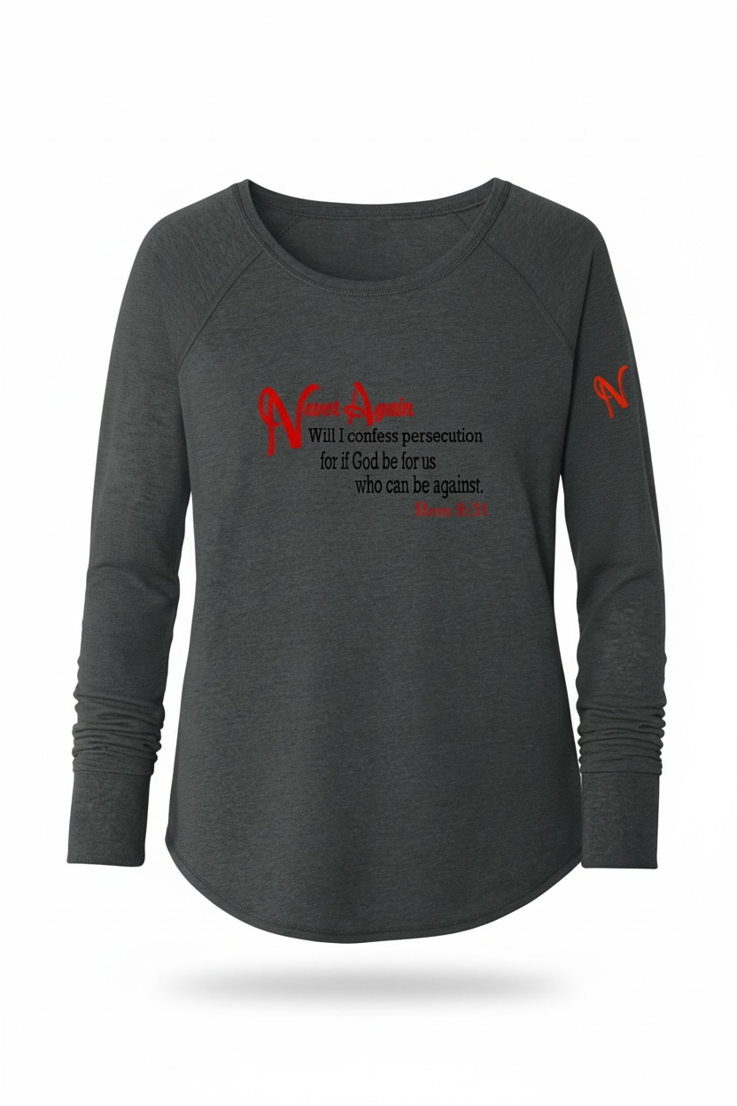 Never Again Rom 831 Persecution DT132L Womens Long Sleeve