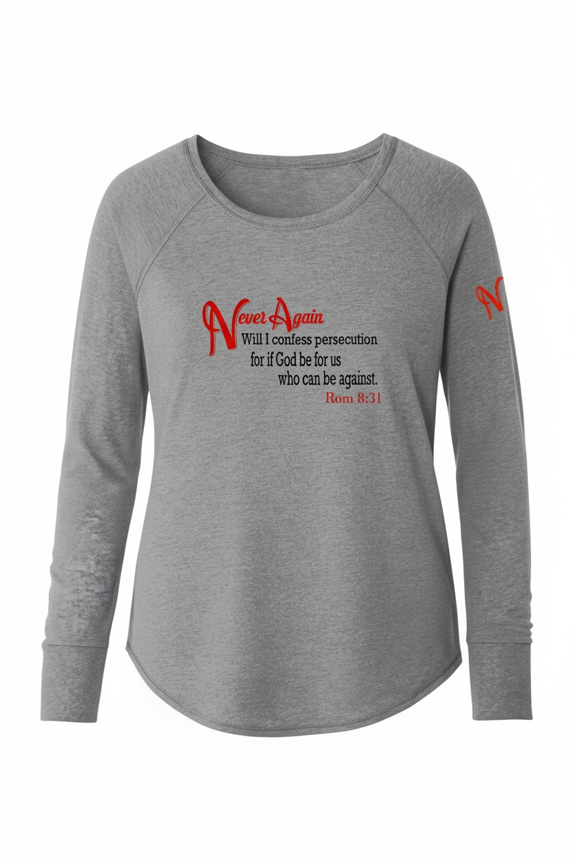 Never Again Rom 831 Persecution DT132L Womens Long Sleeve