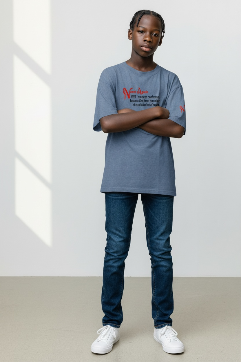 Never Again 1 Cor 212 Confusion DT130Y Short Sleeve (Youth)