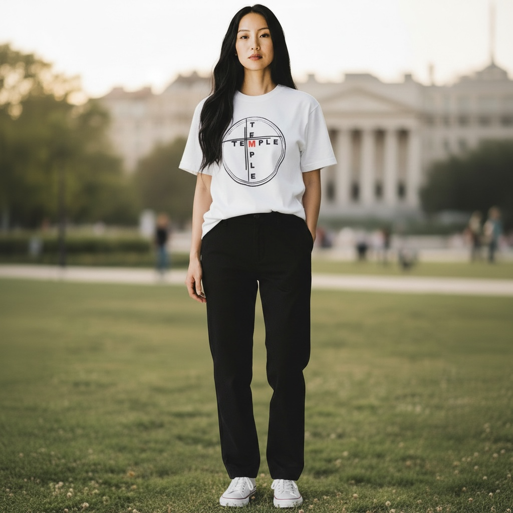 Temple Lg Logo Tshirt