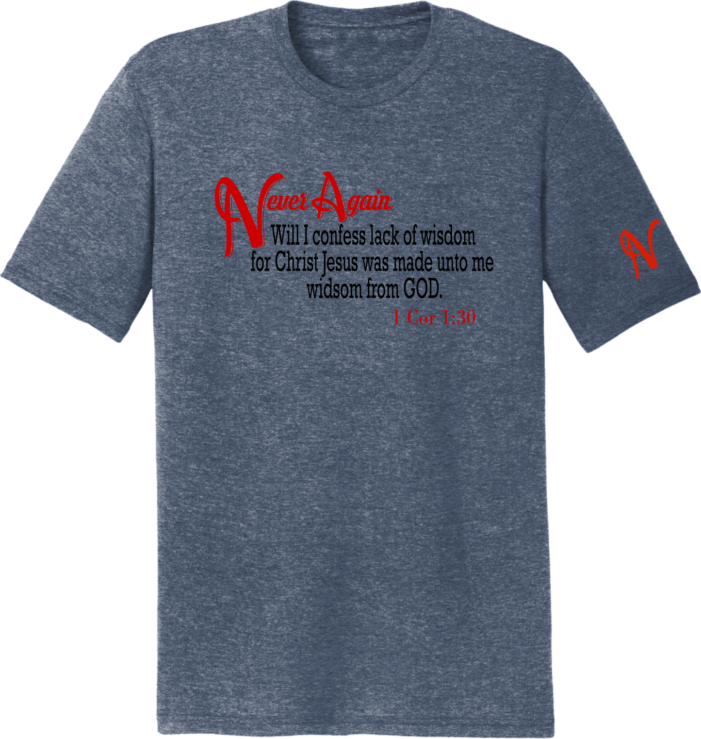 Never Again 1 Cor 130 Wisdom DT130Y Short Sleeve (Youth)
